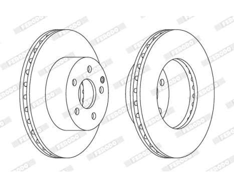 Brake Disc PREMIER DDF1668 Ferodo, Image 2