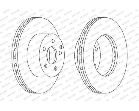 Brake Disc PREMIER DDF1668 Ferodo