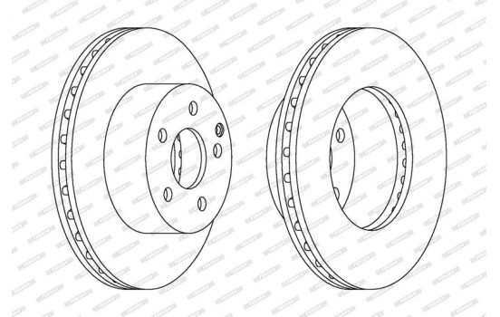 Brake Disc PREMIER DDF1668 Ferodo