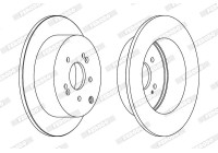 Brake Disc PREMIER DDF1671C Ferodo