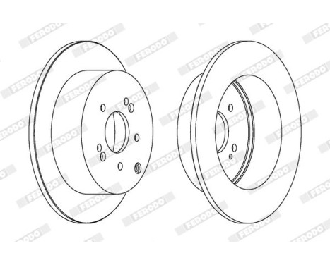 Brake Disc PREMIER DDF1671C Ferodo