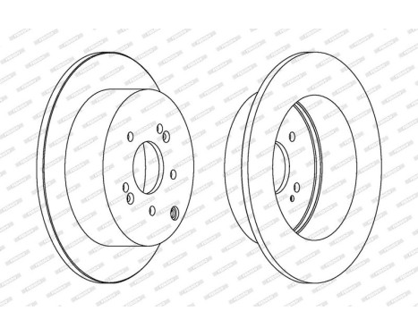 Brake Disc PREMIER DDF1671C Ferodo