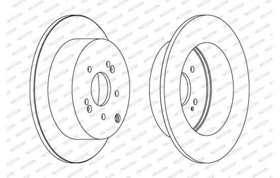 Brake Disc PREMIER DDF1671C Ferodo