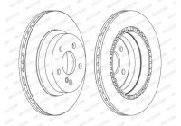 Brake Disc PREMIER DDF1672C Ferodo