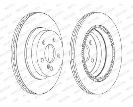 Brake Disc PREMIER DDF1672C Ferodo