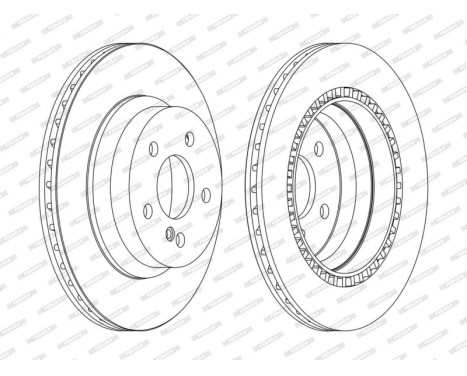 Brake Disc PREMIER DDF1672C Ferodo