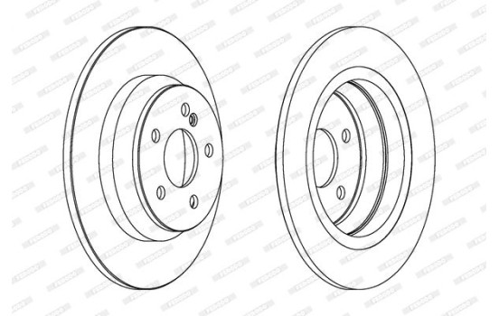 Brake Disc PREMIER DDF1675 Ferodo, Image 2