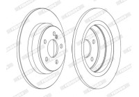 Brake Disc PREMIER DDF1675C Ferodo