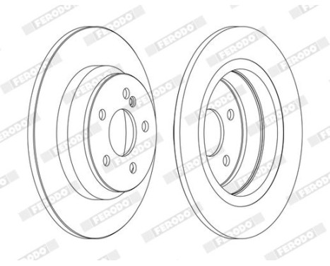 Brake Disc PREMIER DDF1675C Ferodo