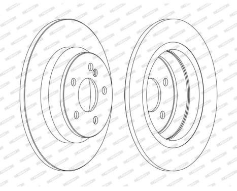 Brake Disc PREMIER DDF1675C Ferodo