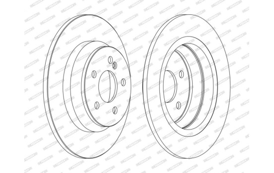 Brake Disc PREMIER DDF1675C Ferodo