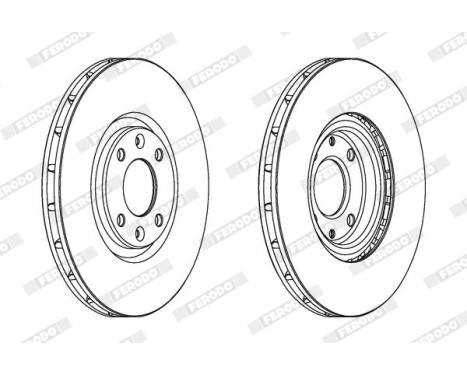 Brake Disc PREMIER DDF1676 Ferodo, Image 2