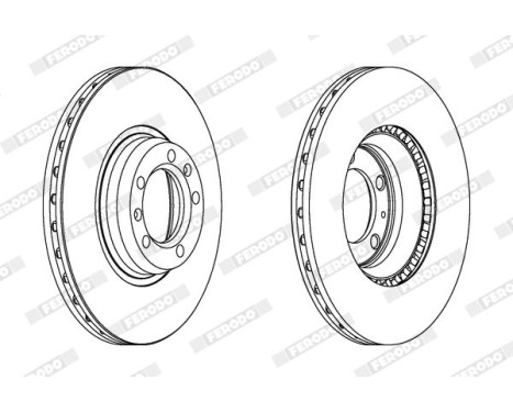 Brake Disc PREMIER DDF168 Ferodo, Image 2