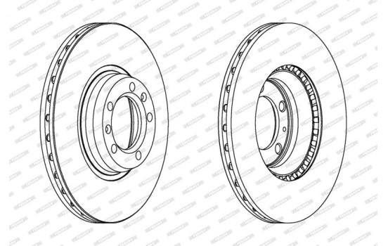 Brake Disc PREMIER DDF168 Ferodo, Image 2