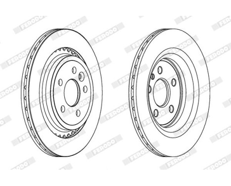 Brake Disc PREMIER DDF1681C Ferodo