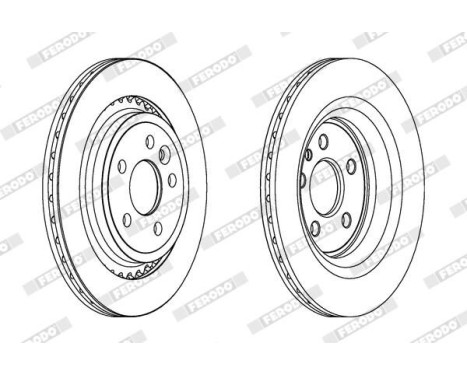 Brake Disc PREMIER DDF1681C Ferodo