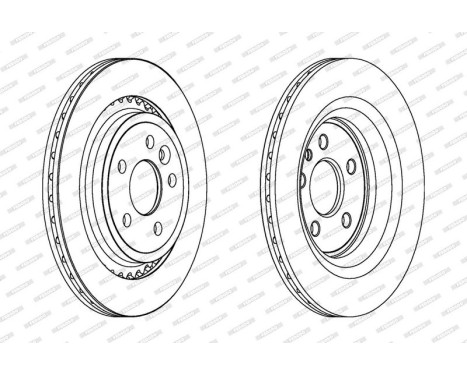 Brake Disc PREMIER DDF1681C Ferodo