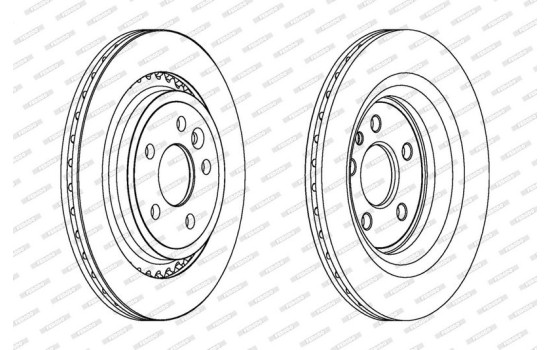 Brake Disc PREMIER DDF1681C Ferodo