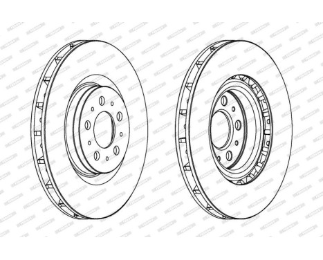 Brake Disc PREMIER DDF1682C-1 Ferodo, Image 2