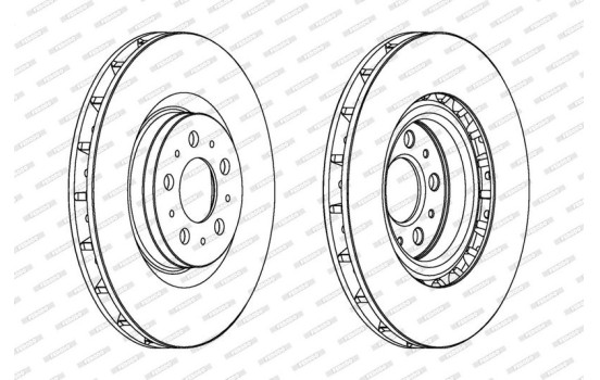 Brake Disc PREMIER DDF1682C-1 Ferodo, Image 2