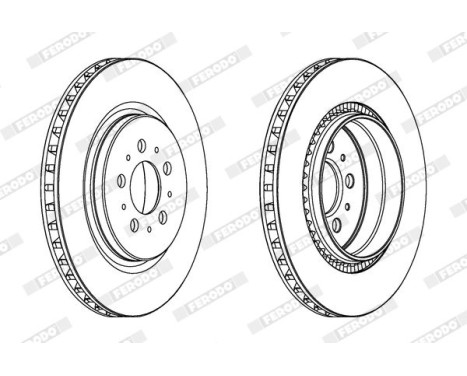Brake Disc PREMIER DDF1683 Ferodo, Image 2