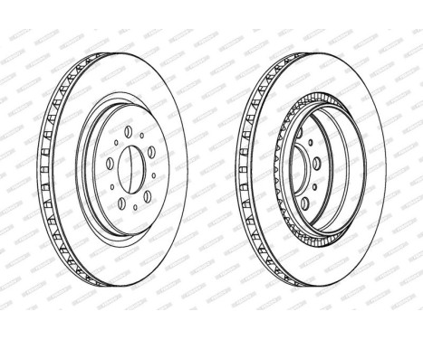 Brake Disc PREMIER DDF1683 Ferodo, Image 2