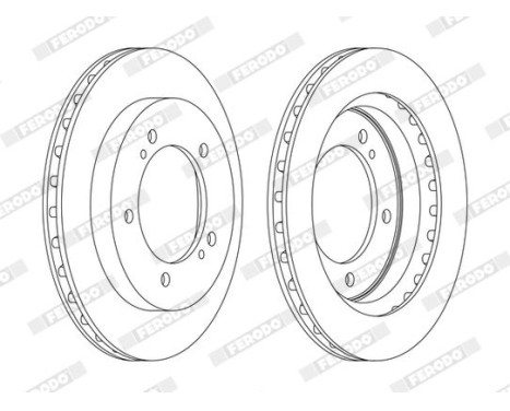 Brake Disc PREMIER DDF1687C Ferodo, Image 3