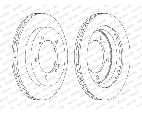 Brake Disc PREMIER DDF1687C Ferodo, Image 3