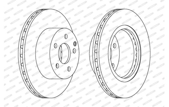 Brake Disc PREMIER DDF1688 Ferodo