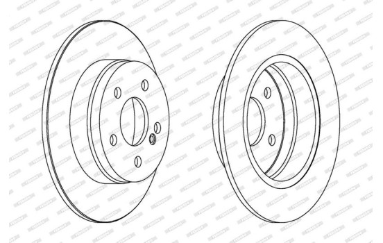 Brake Disc PREMIER DDF1689C Ferodo