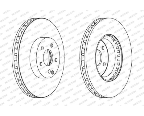 Brake Disc PREMIER DDF1692C-1 Ferodo, Image 2