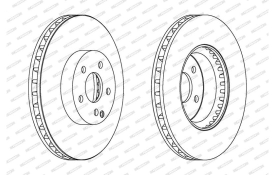 Brake Disc PREMIER DDF1692C-1 Ferodo, Image 2