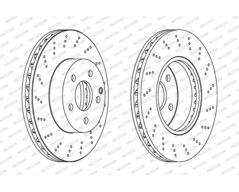 Brake Disc PREMIER DDF1693C Ferodo