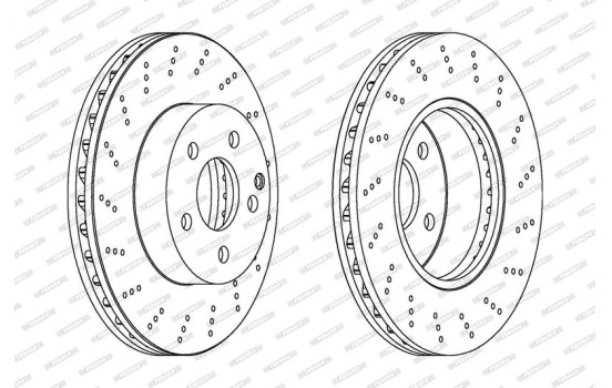 Brake Disc PREMIER DDF1693C Ferodo