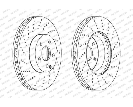 Brake Disc PREMIER DDF1694C-1 Ferodo, Image 2