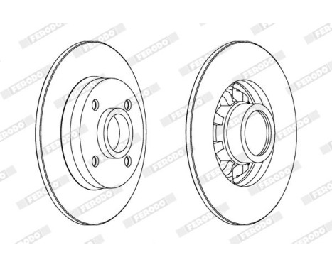 Brake Disc PREMIER DDF1696C-1 Ferodo, Image 2