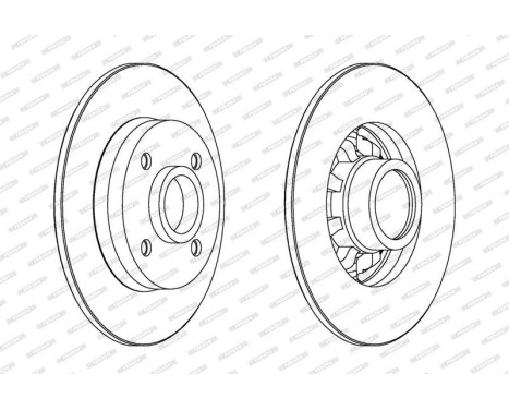 Brake Disc PREMIER DDF1696C-1 Ferodo, Image 2