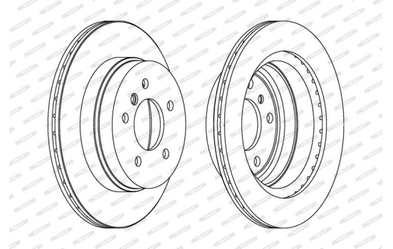 Brake Disc PREMIER DDF1697 Ferodo, Image 2