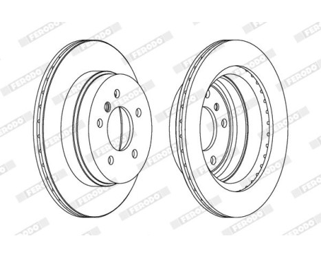 Brake Disc PREMIER DDF1697C Ferodo