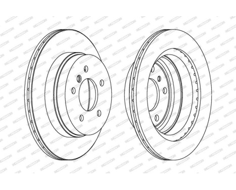 Brake Disc PREMIER DDF1697C Ferodo