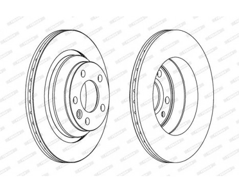 Brake Disc PREMIER DDF1698 Ferodo, Image 2