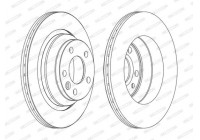 Brake Disc PREMIER DDF1698C Ferodo