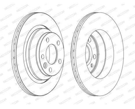 Brake Disc PREMIER DDF1698C Ferodo