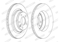 Brake Disc PREMIER DDF1698C Ferodo