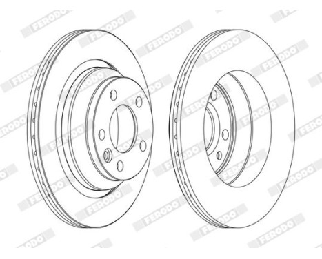 Brake Disc PREMIER DDF1698C Ferodo