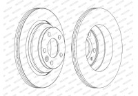 Brake Disc PREMIER DDF1698C Ferodo