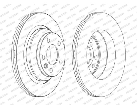 Brake Disc PREMIER DDF1698C Ferodo