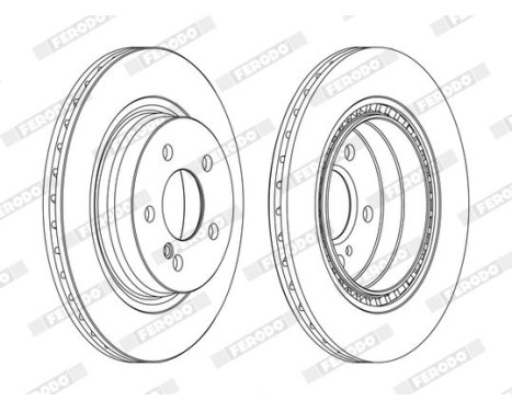 Brake Disc PREMIER DDF1700C Ferodo