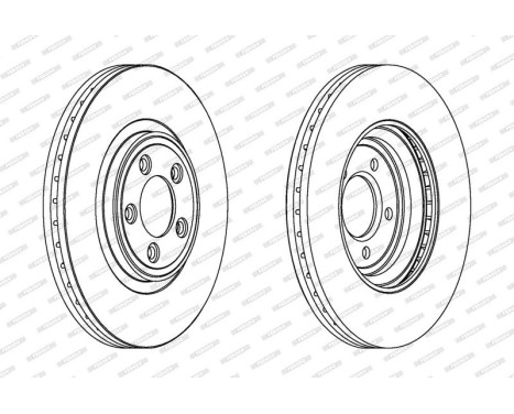 Brake Disc PREMIER DDF1702C-1 Ferodo, Image 2