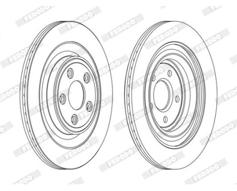 Brake Disc PREMIER DDF1703C Ferodo